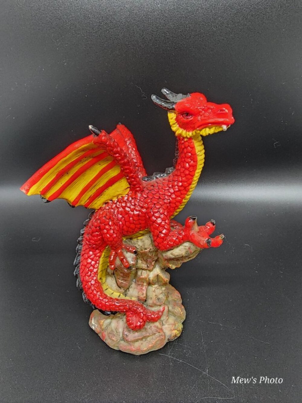 Vintage - Dragon Hand Painted Fantasy Resin Figurine